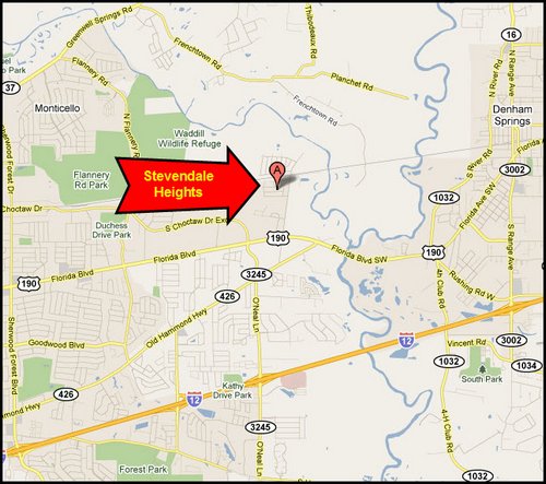stevendale-heights-baton-rouge-map